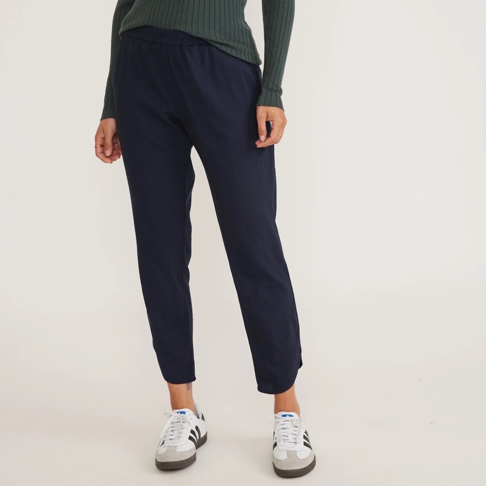 Marine Layer Navy Tencel Allison Pant - Women's